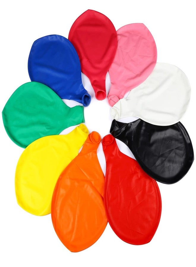 Difuento 36 Inch Giant Balloons 9Pcs Latex Big Balloons Large Balloons for Wedding Birthday Christmas Halloween Party Decorations (9 Assorted Colors) - Image 1